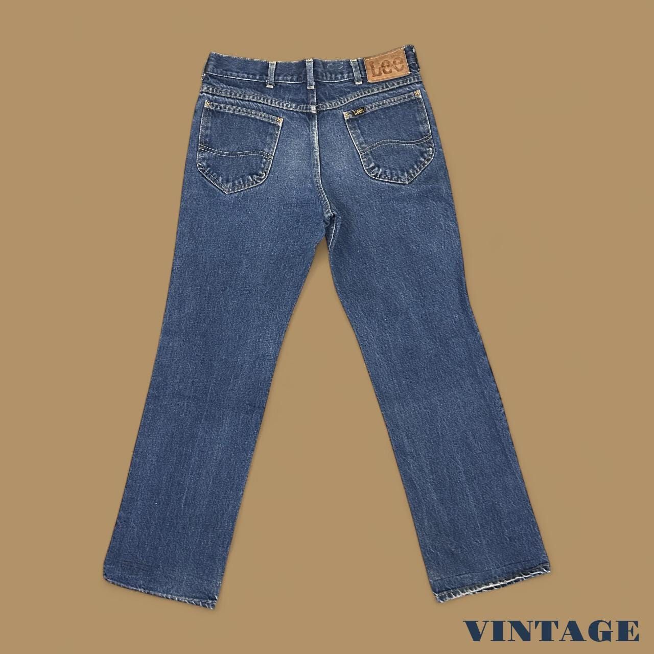 Vintage Lee Straight Leg Boyfriend Jeans Dark Blue W30 L28