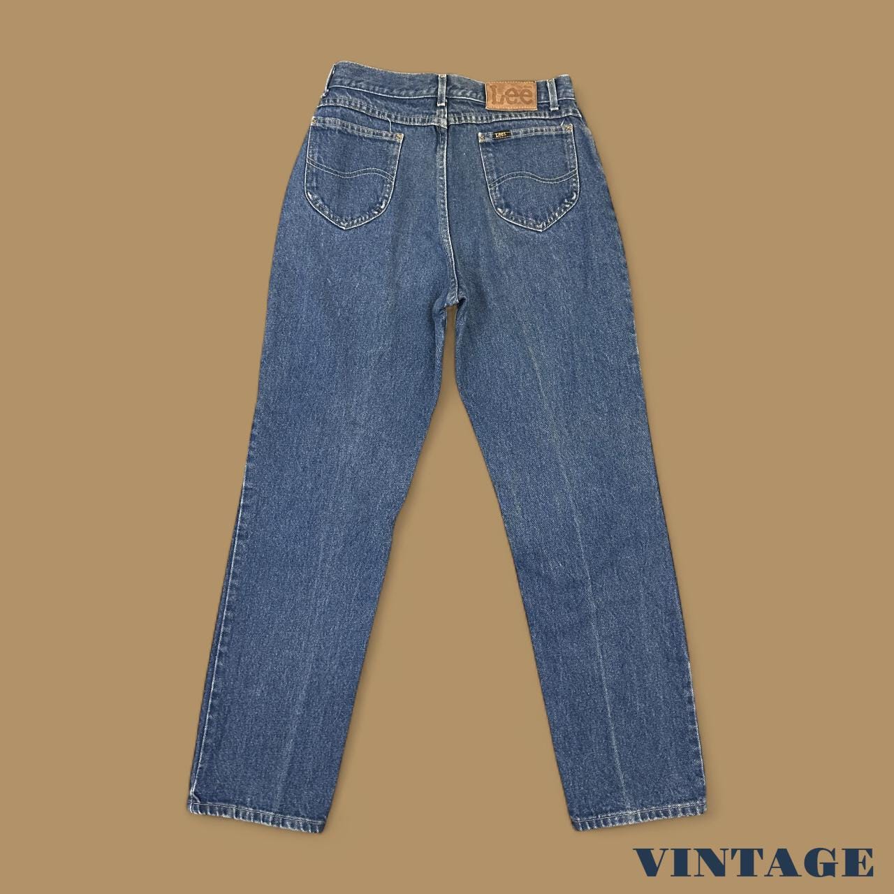 Vintage Lee Straight Leg Boyfriend Jeans Mid Blue W30 L32