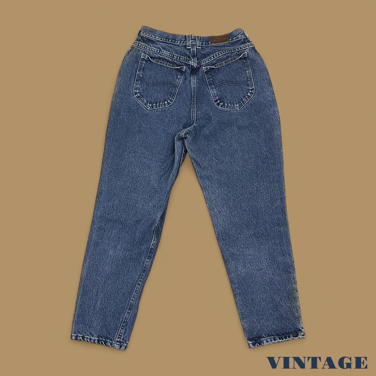 Vintage 90's Lee Tapered Leg Mom Jeans Dark Blue W30 L29