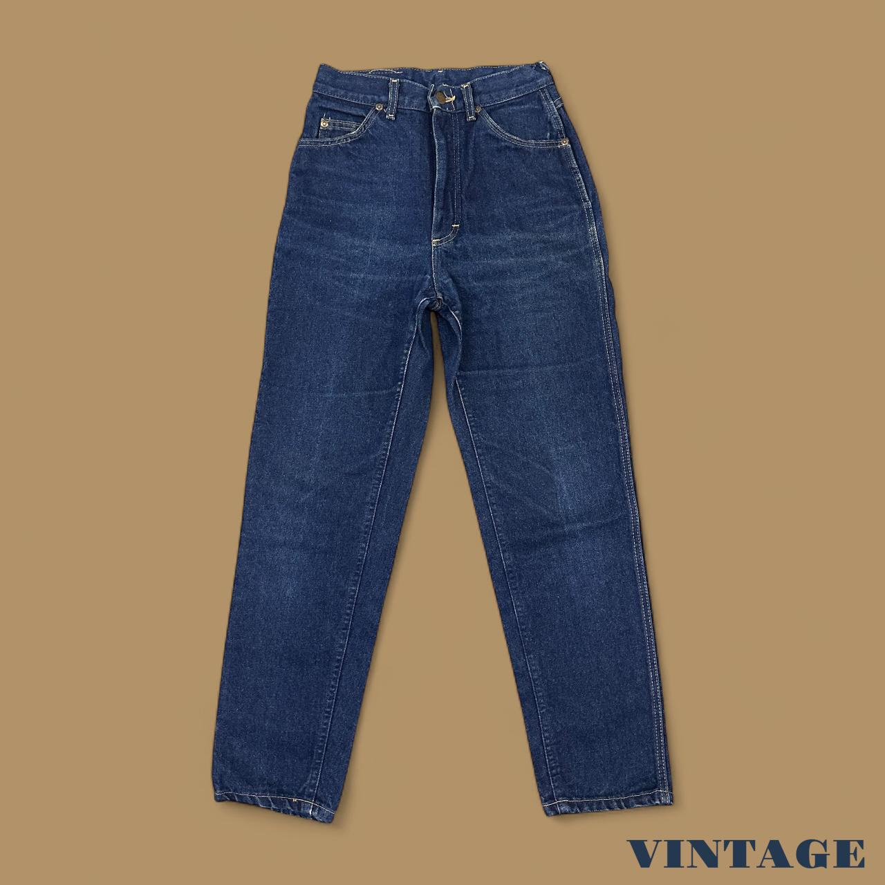 Vintage Lee Straight Leg Boyfriend Jeans Dark Blue W26 L28
