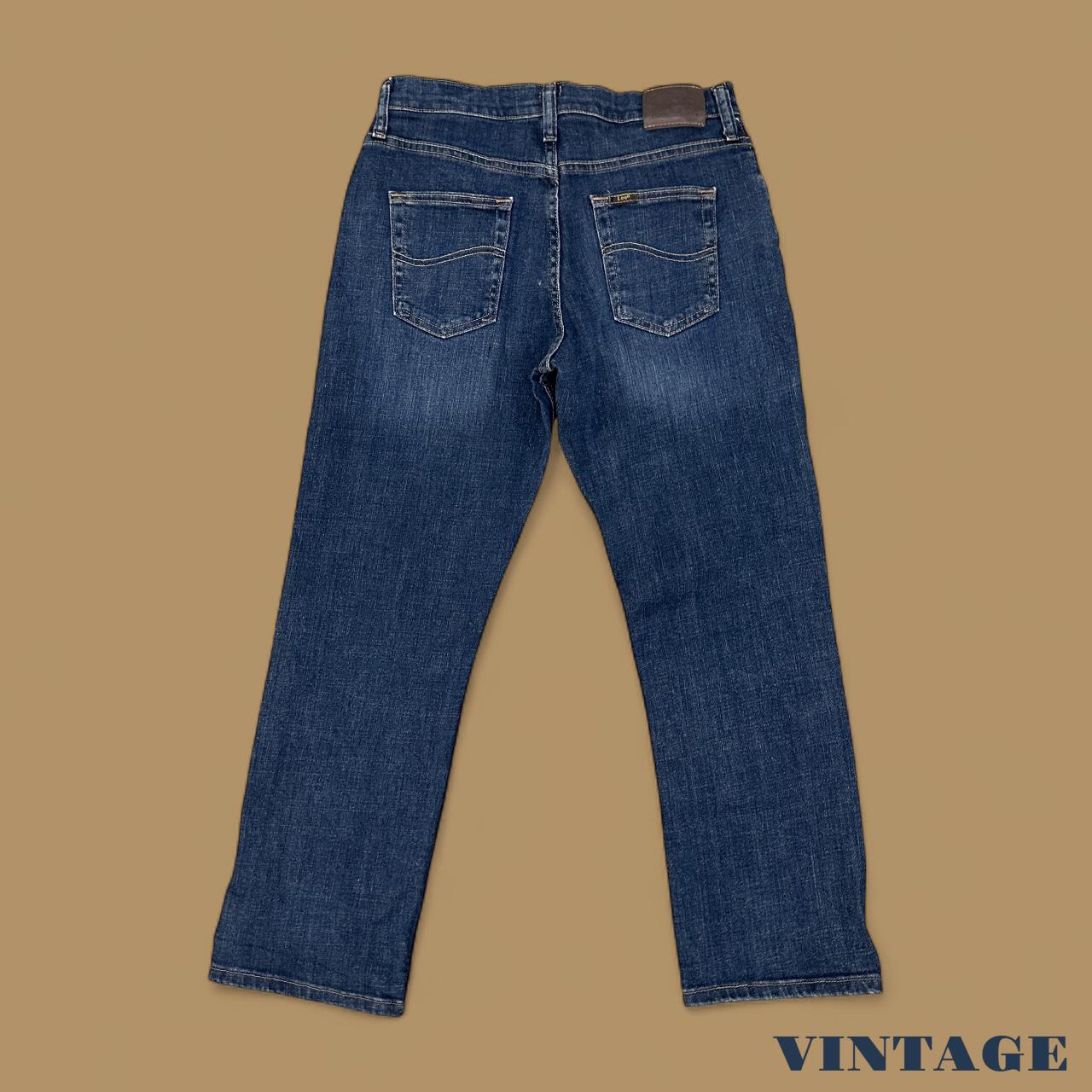Vintage Lee Straight Leg Boyfriend Jeans Dark Blue W30 L28