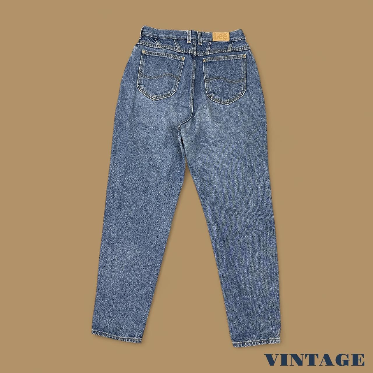 Vintage 90's Lee Tapered Leg Mom Jeans Mid Blue W29 L30