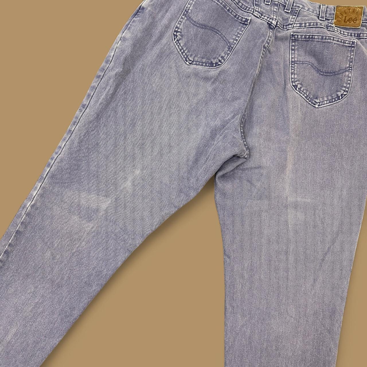 Vintage 90's Lee Tapered Leg Mom Jeans Lilac Purple W36 L30