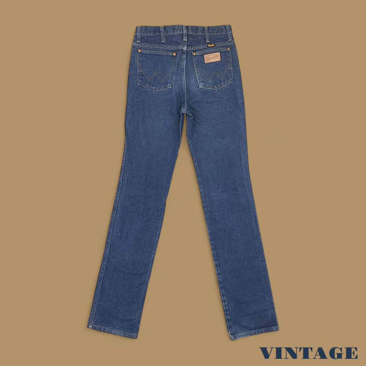 Vintage Wrangler USA Straight Leg Jeans Dark Blue W31 L36