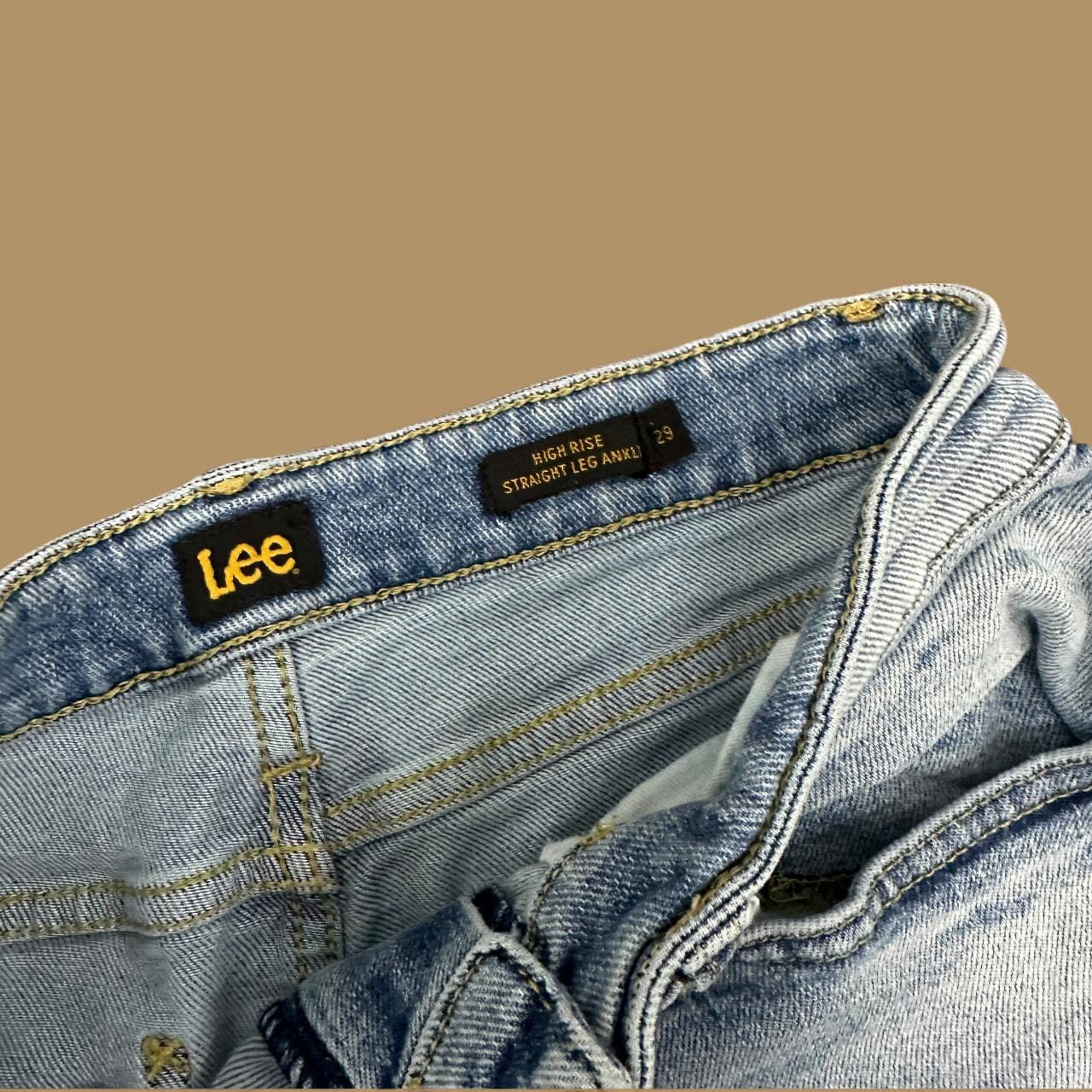 Vintage Lee Straight Leg Boyfriend Jeans Light Blue W30 L28