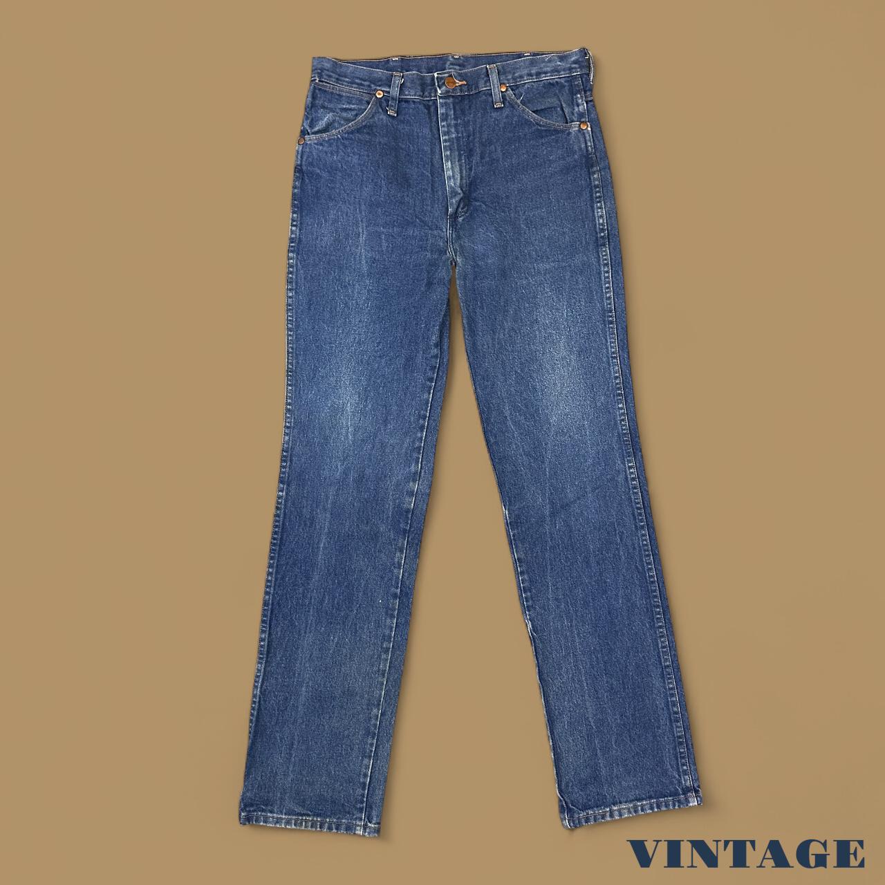 Vintage Wrangler USA Straight Leg Jeans Dark Blue W32 L34