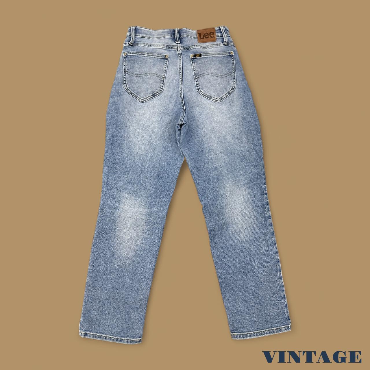 Vintage Lee Straight Leg Boyfriend Jeans Light Blue W30 L28