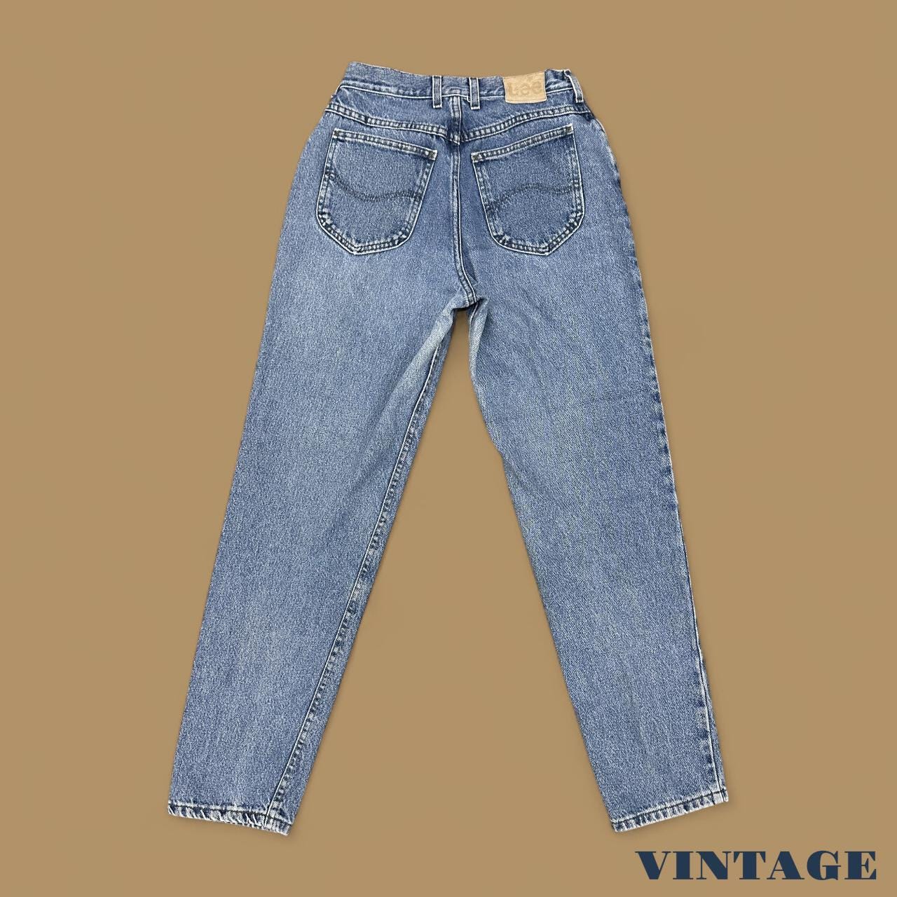 Vintage 90's Lee Tapered Leg Mom Jeans Mid Blue W27 L30