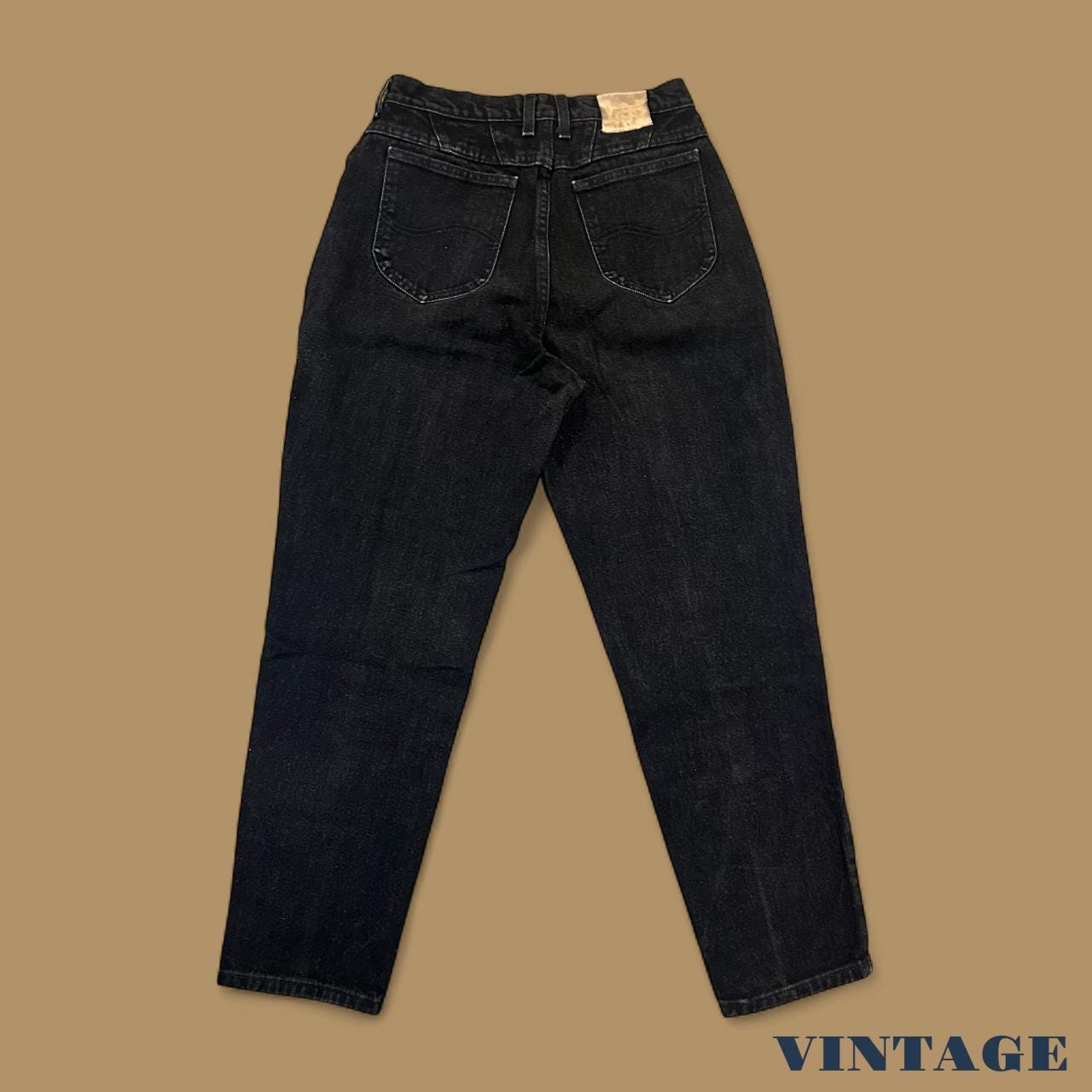 Vintage 90's Lee Tapered Leg Mom Jeans Black W28 L29