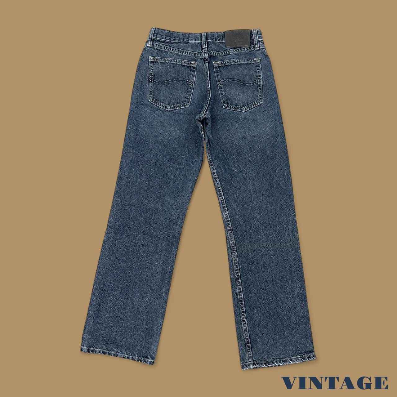 Vintage Lee Straight Leg Boyfriend Jeans Dark Blue W27 L32