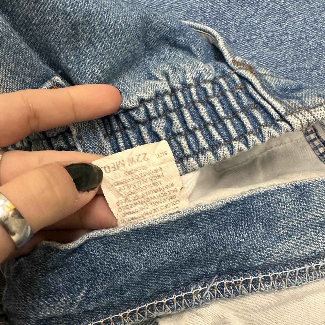 Vintage 90s Lee Elastic Waist Tapered Leg Mom Jeans Mid Blue W36 L30