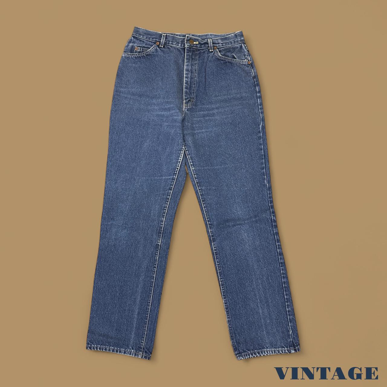 Vintage Lee Straight Leg Boyfriend Jeans Dark Blue W29 L30