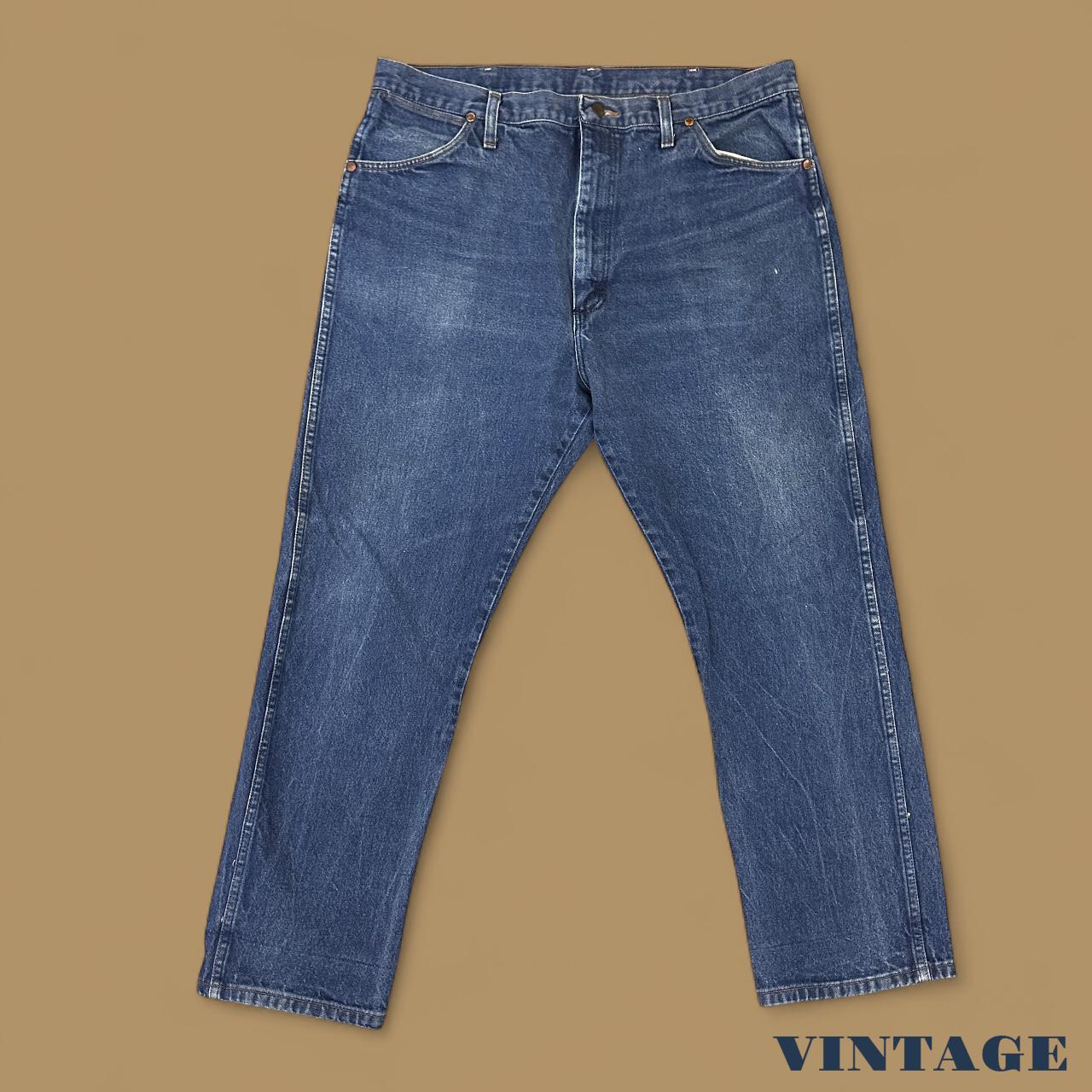 Vintage Wrangler USA Straight Leg Jeans Dark Blue W40 L30