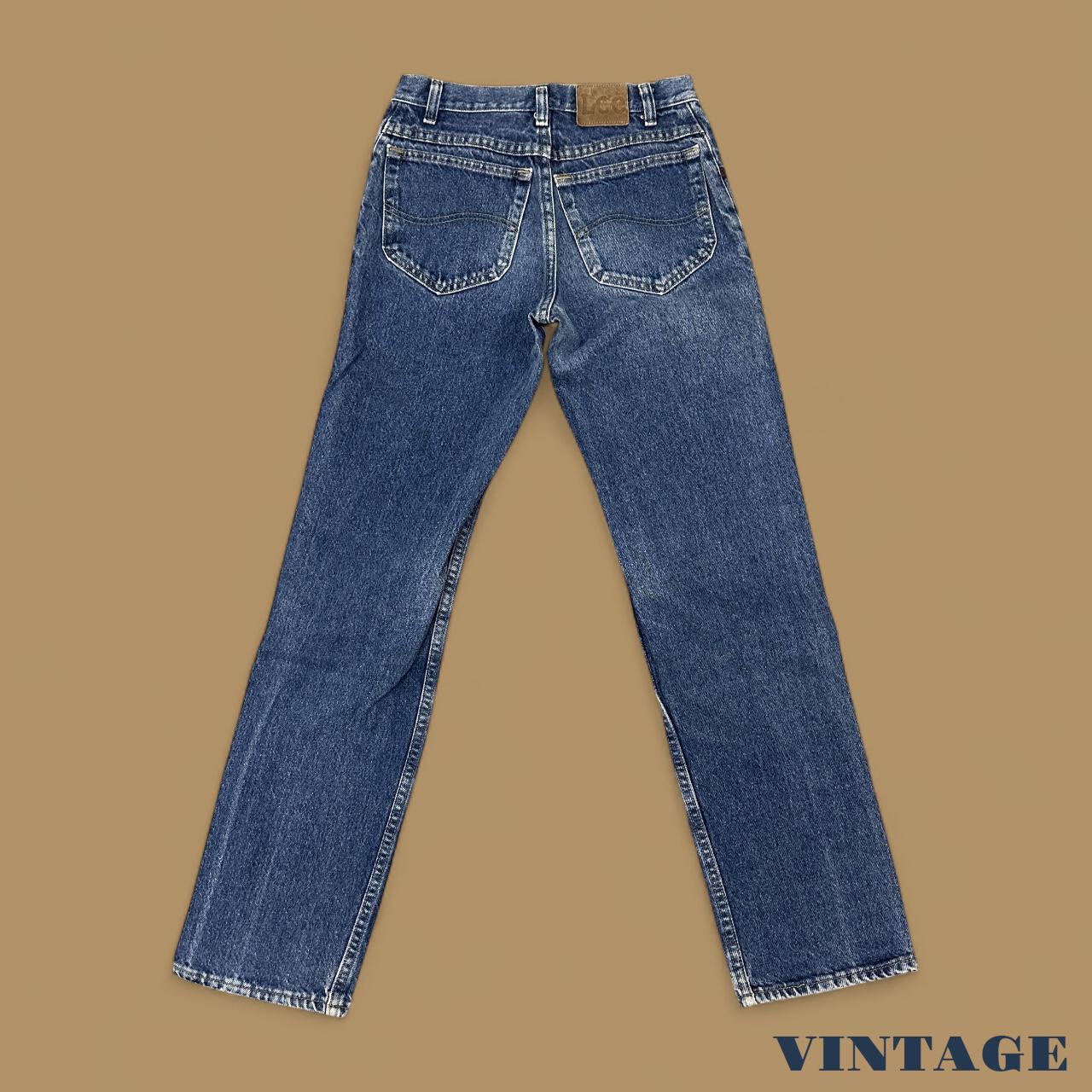 Vintage Lee Straight Leg Boyfriend Jeans Dark Blue W28 L32