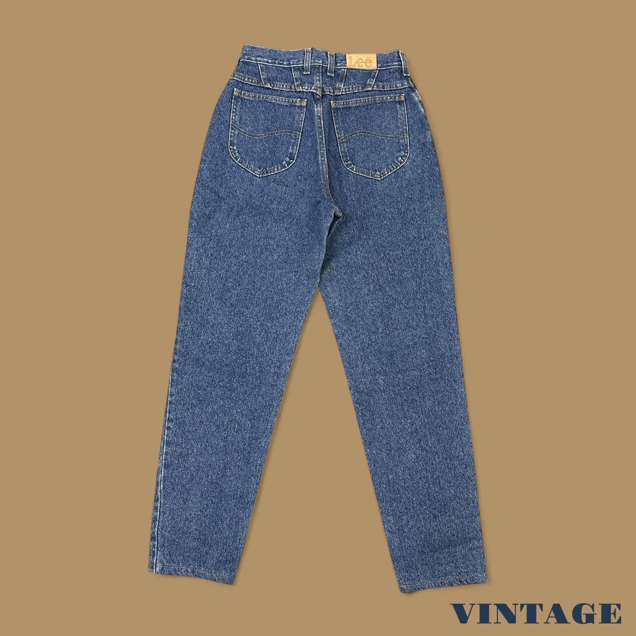Vintage 90's Lee Tapered Leg Mom Jeans Mid Blue W27 L30