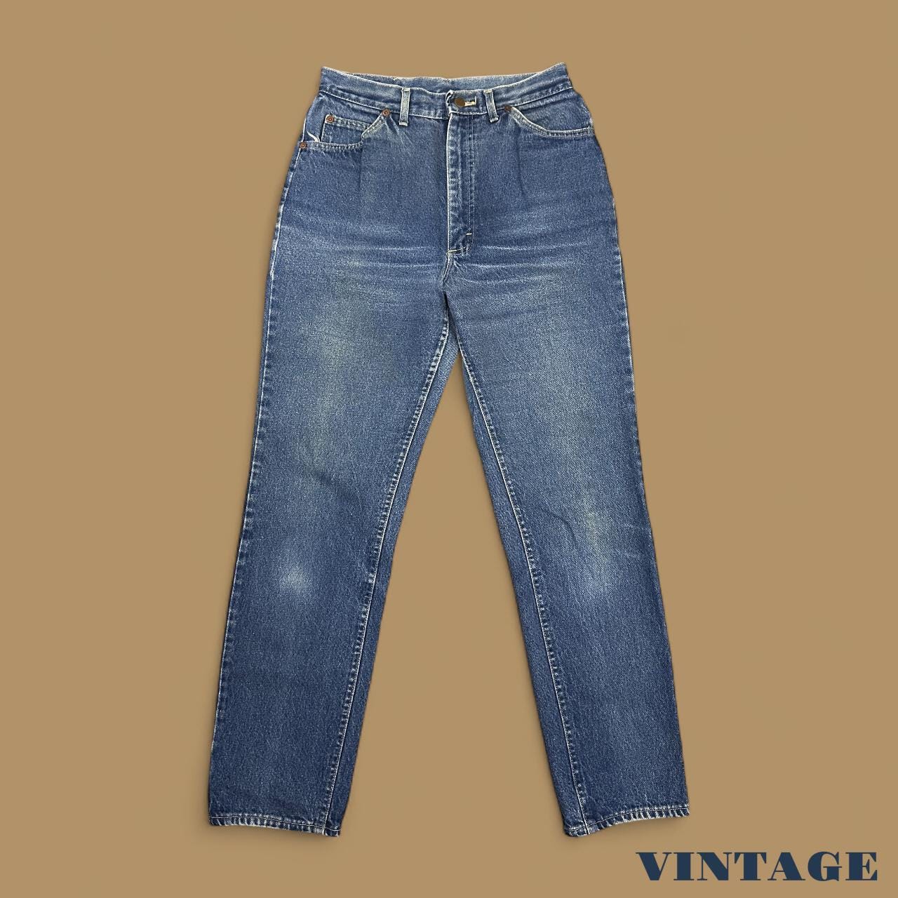 Vintage Lee Straight Leg Boyfriend Jeans Mid Blue W29 L32