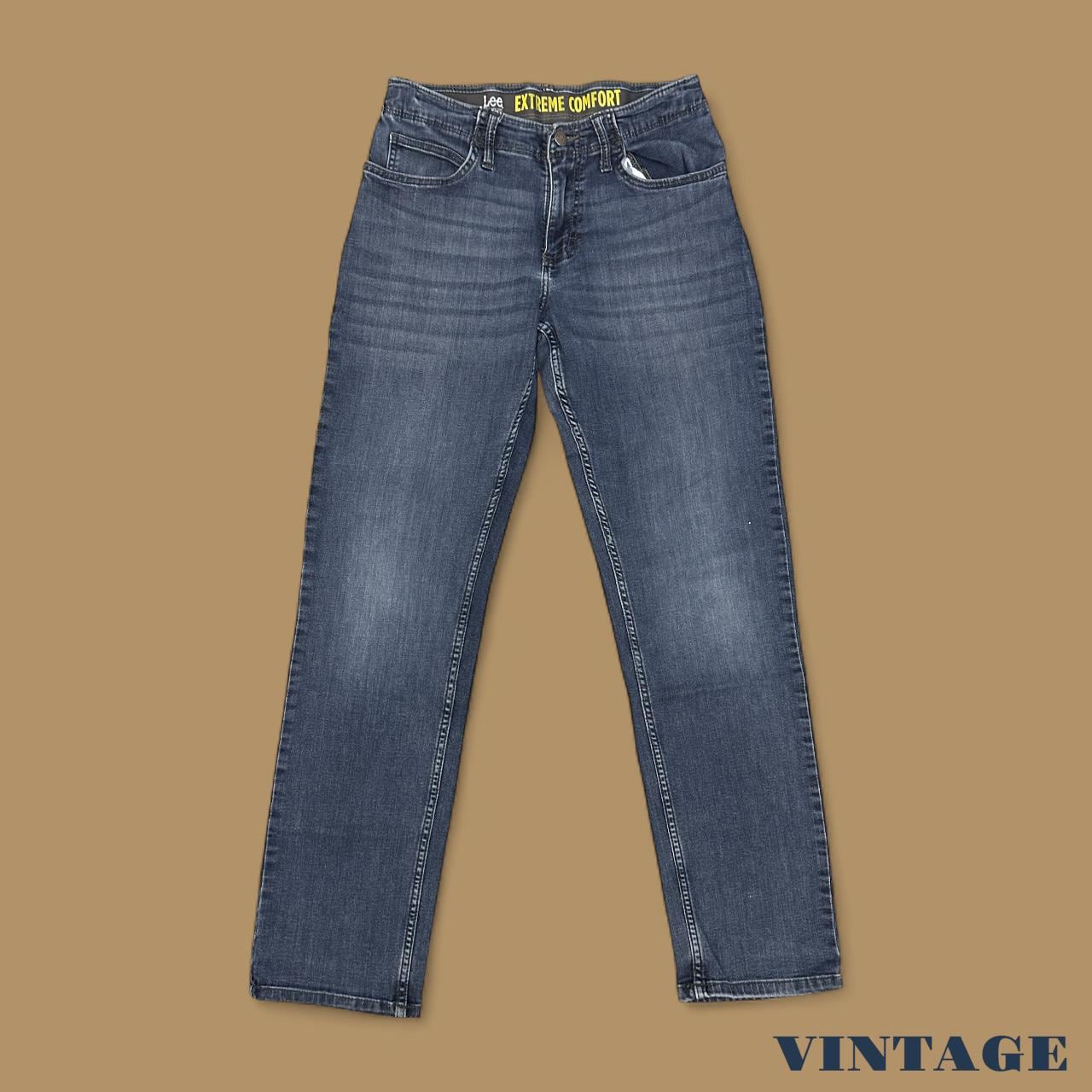 Vintage Lee Extreme Comfort Straight Leg Boyfriend Jeans Dark Blue W29 L30