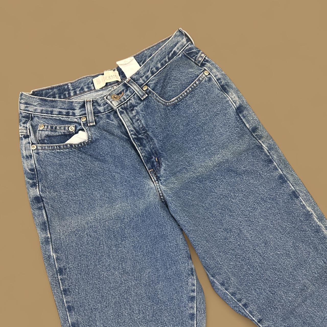 Vintage 90s Reflect Jeans Wide Leg Boyfriend Jeans Mid Blue W28 L30