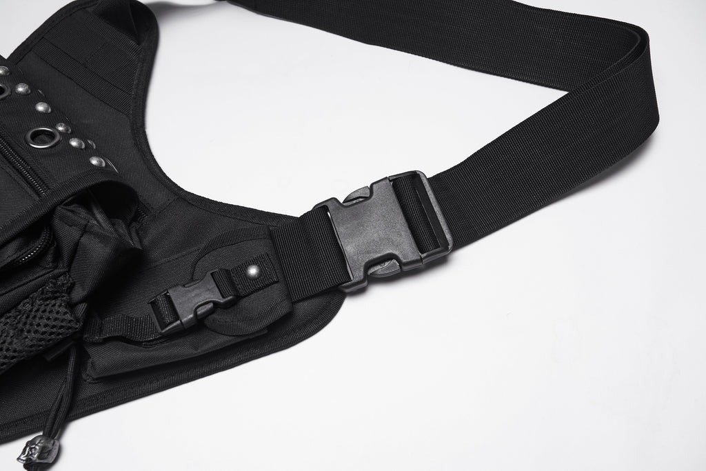 Punk Rave Techwear Skull Waist-Leg Bag