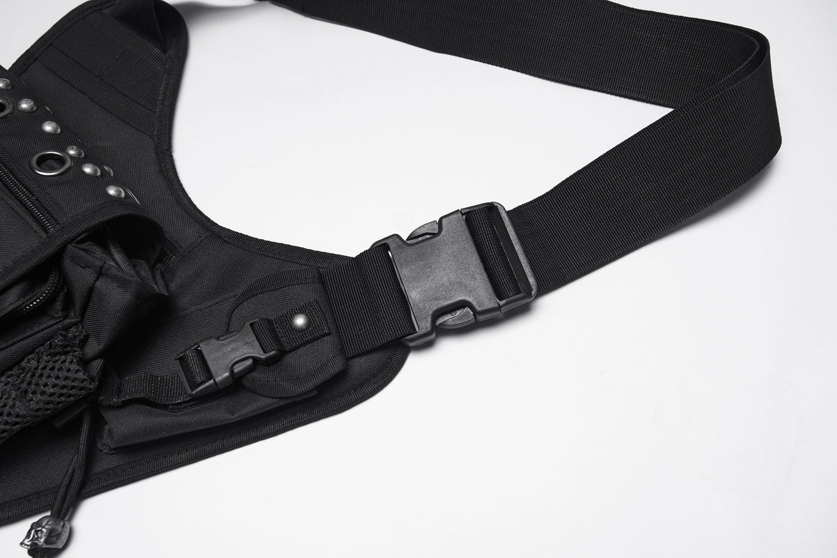 Punk Rave Techwear Skull Waist-Leg Bag