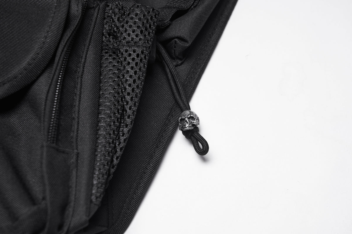 Punk Rave Techwear Skull Waist-Leg Bag