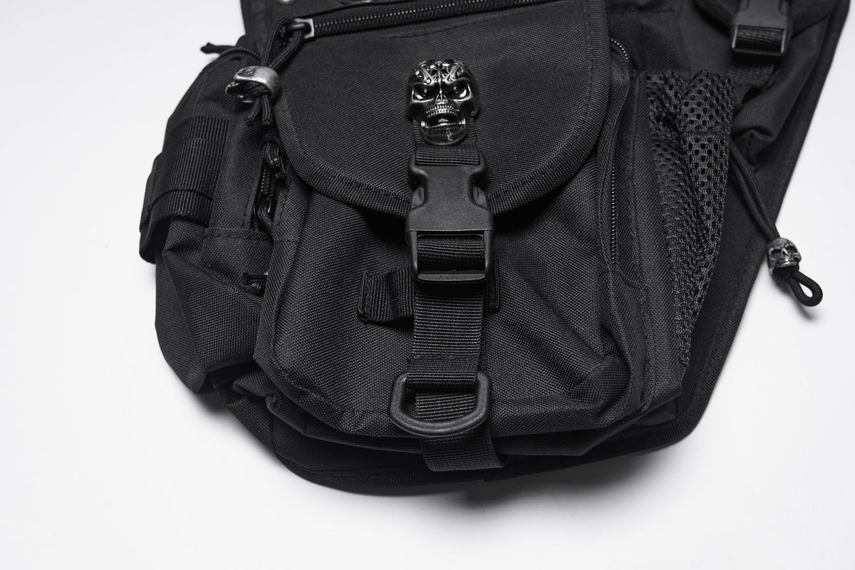 Punk Rave Techwear Skull Waist-Leg Bag