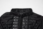 Punk Rave Seraphine Spinal Lace Panel Maxi Dress in Black