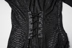 Punk Rave Seraphine Spinal Lace Panel Maxi Dress in Black