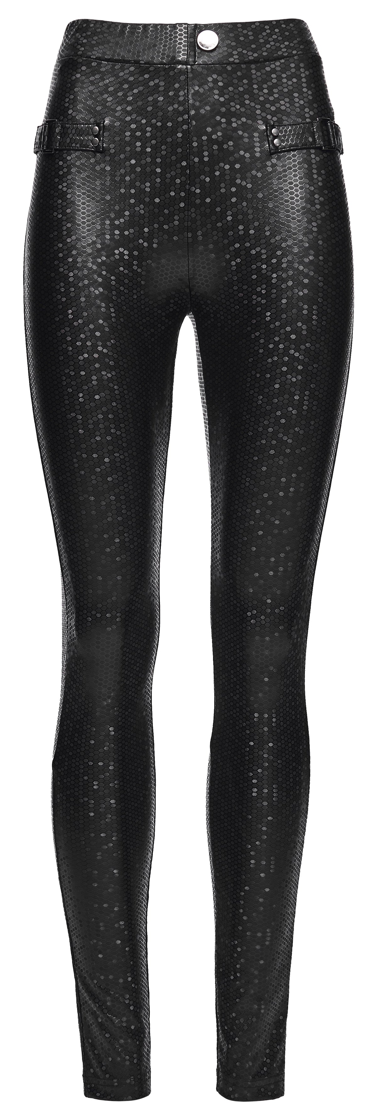 Punk Rave Ravenna Leggings - Black Prism Finish