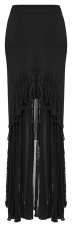 Punk Rave Blossom Knitted Asymmetrical Skirt