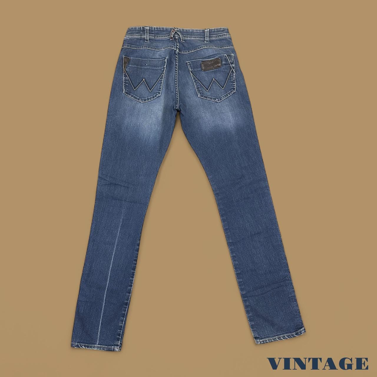 Vintage Wrangler Vegas Slim Straight Leg Jeans Dark Blue W30 L32