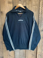 Vintage 90s Adidas Drill Top Tracksuit Jumper Sweatshirt XL Festival Oasis