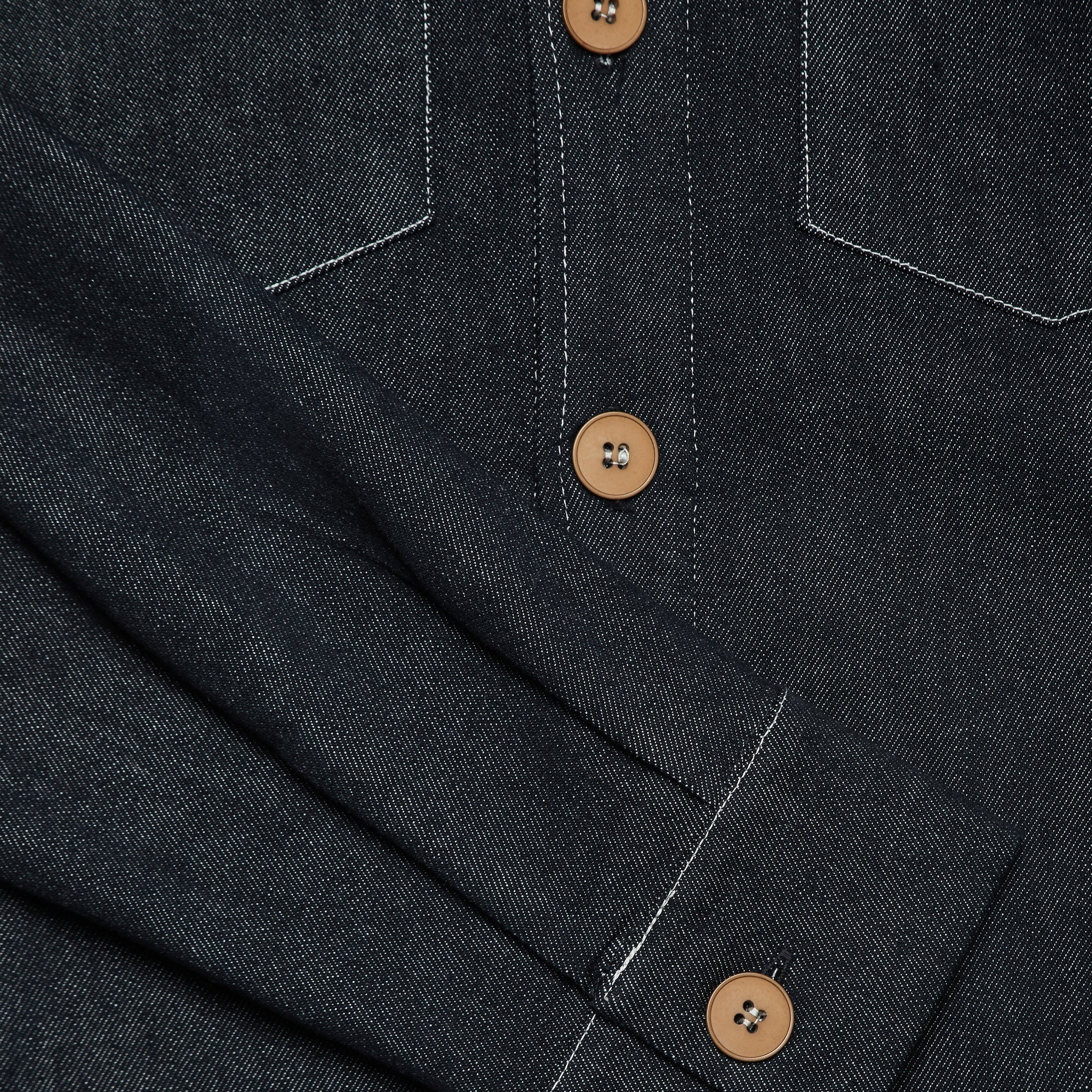 Turner Long Sleeve Shacket - Denim Stay Blue