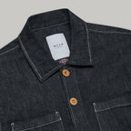 Turner Long Sleeve Shacket - Denim Stay Blue