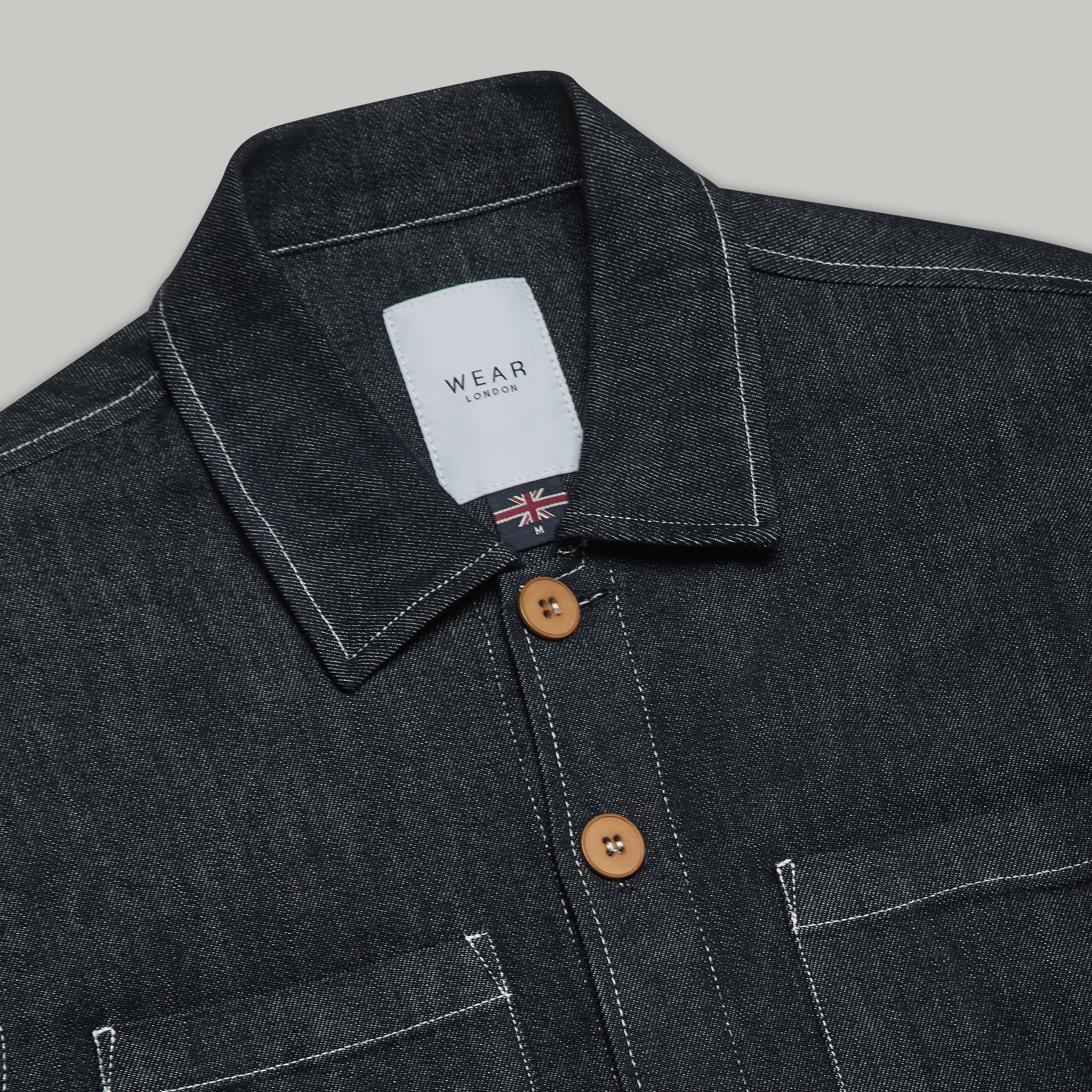 Turner Long Sleeve Shacket - Denim Stay Blue