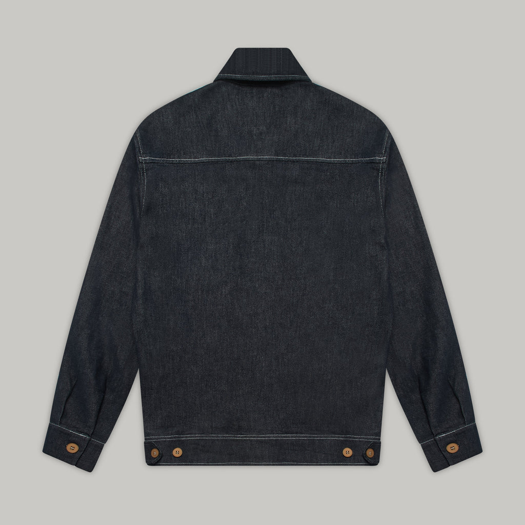 Turner Long Sleeve Shacket - Denim Stay Blue