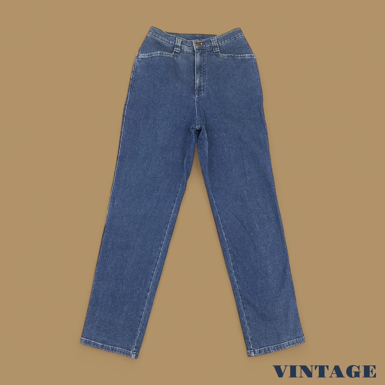Vintage 80s Lee Straight Leg Boyfriend Jeans Dark Blue W26 L30