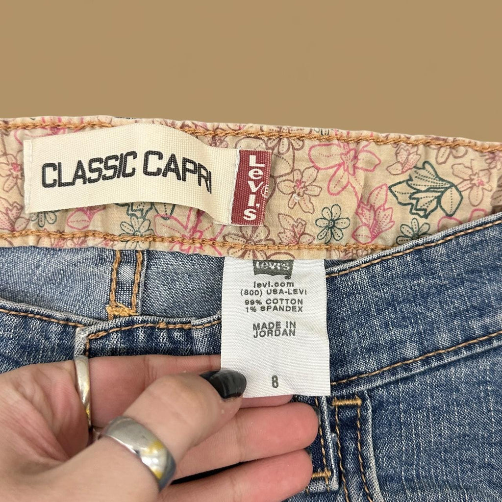 Vintage Levi's Classic Capri Jeans Mid Blue W29 L24