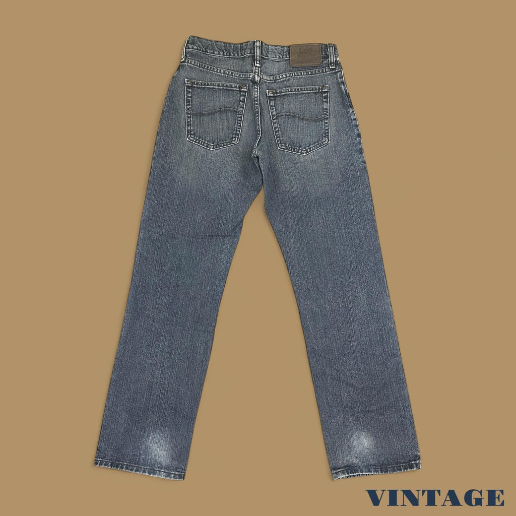 Vintage Lee Straight Leg Boyfriend Jeans Dark Blue W30 L30