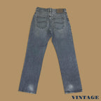 Vintage Lee Straight Leg Boyfriend Jeans Dark Blue W30 L30