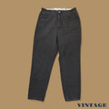 Vintage 90s Lee Elastic Waist Tapered Leg Mom Jeans Black W36 L30