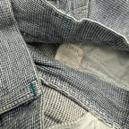 Vintage 80s Lee Tapered Leg Paperbag Distressed Mom Jeans Mid Blue W25 L30