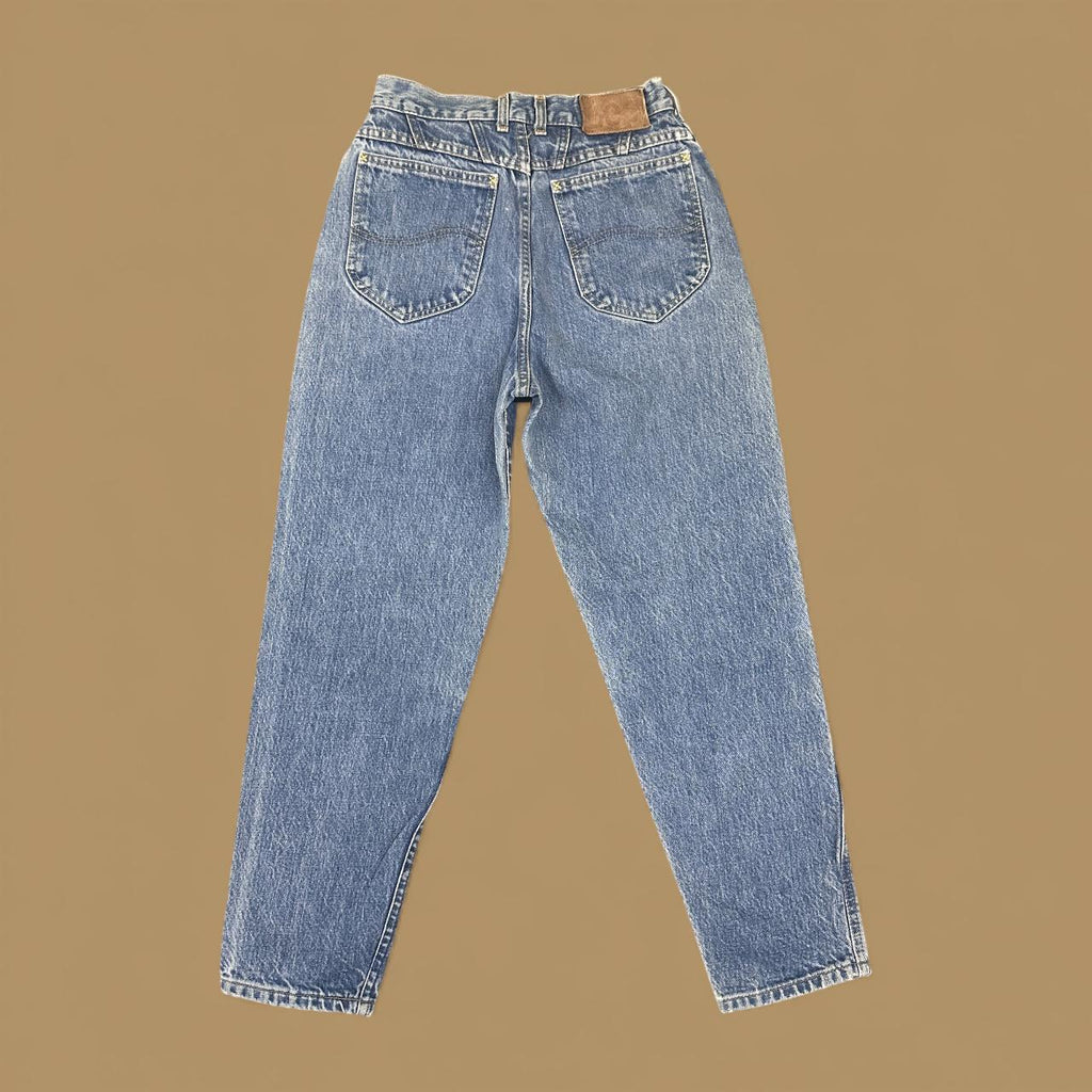 Vintage Lee Baggy Tapered Leg Jeans Mid Blue W25 L27