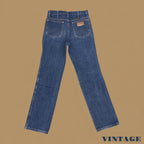 Vintage Wrangler Straight Leg Boyfriend Jeans Dark Blue W28 L32