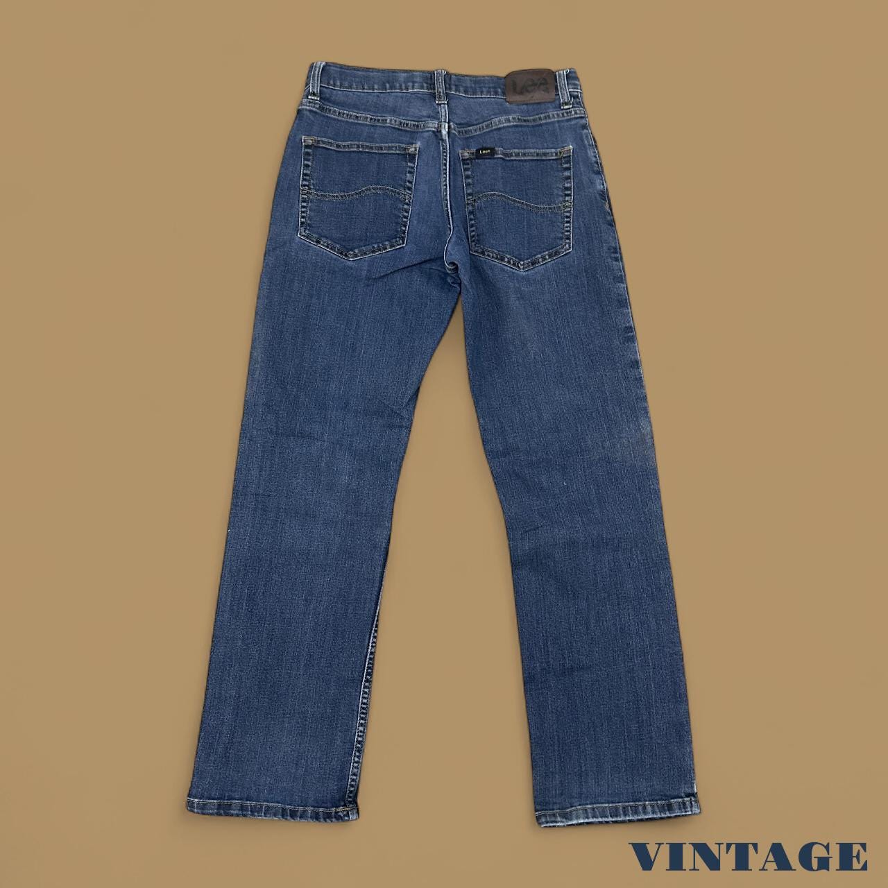 Vintage Lee Straight Leg Boyfriend Jeans Dark Blue W30 L28