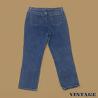 Vintage Lee Straight Leg Relaxed Jeans Dark Blue W36 L30