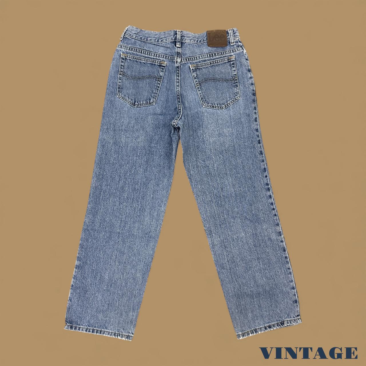 Vintage Lee Straight Leg Boyfriend Jeans Mid Blue W30 L28
