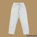 Vintage 90s Lee Tapered Leg Mom Jeans Light Blue Stonewash W25 L27