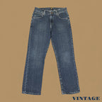 Vintage Lee Straight Leg Boyfriend Jeans Dark Blue W28 L26