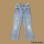 Vintage Y2k Airport Bootcut Jeans Light Blue W25 L26